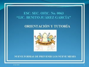 ESC SEC OFIC No 0063 LIC BENITO JUREZ