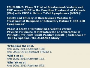 ECHELON2 Phase 3 Trial of Brentuximab Vedotin and