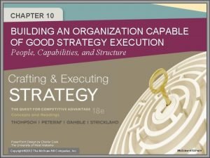 10 basic tasks of the strategy execution process