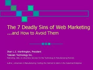 The 11 deadly sins of search engine optimization