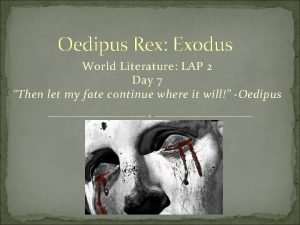 Oedipus rex movie 1957