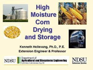 High moisture corn storage