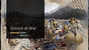 Persian wars timeline