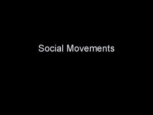 Social Movements Questions Examples of Social Movements Questions