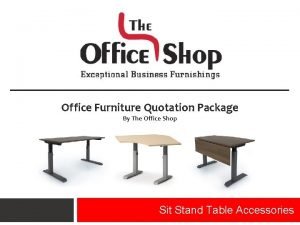 Quotation for office furniture