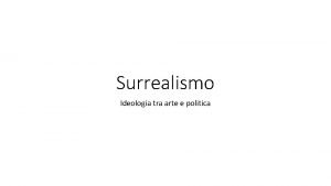 Surrealismo ideologia