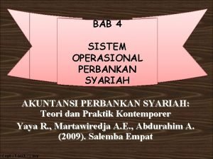 Skema operasional bank syariah Skema operasional bank syariah