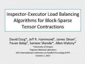 Dynamic load balancing