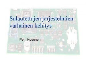 Petri kosunen Petri kosunen