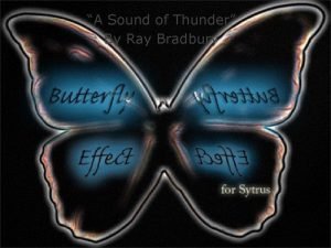 What is the external conflict in a sound of thunder