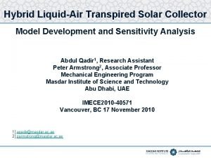 Hybrid LiquidAir Transpired Solar Collector Model Development and