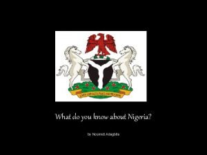 Natural resources in nigeria