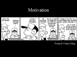 Comic strip motivation