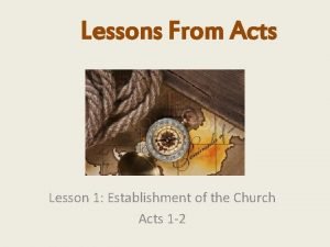 Acts 1 lesson