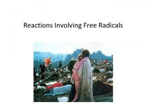 Reactions Involving Free Radicals Free radical reactions involve