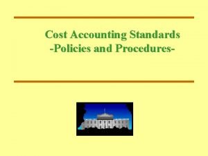 Cost accounting standards