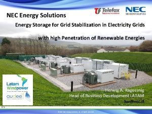 Nec energy solutions