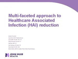 Multifaceted approach to health care