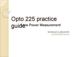 Lens power measurement