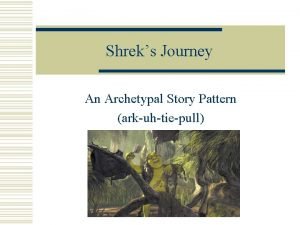 Shrek archetypes worksheet