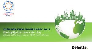 DIN N KHI NGHIP APEC 2017 Khi nghip