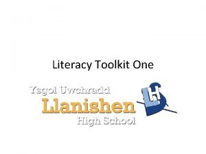 Literacy Toolkit One Definitions of Literacy is not