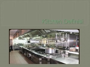 Definisi kitchen