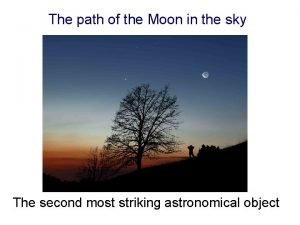 Path of the moon in the sky