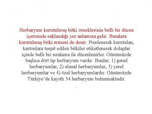 Türkiye'deki herbaryumlar