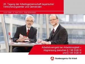 20 Tagung der Arbeitsgemeinschaft bayerischer Versicherungsmter und Gemeinden