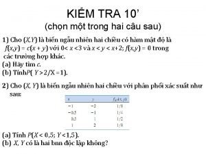 KIM TRA 10 chn mt trong hai cu