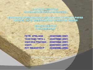 LAPORAN KEMAJUAN PROGRAM KREATIFITAS MAHASISWA BIOPROSPEKSI PENAMBAHAN LIMBAH