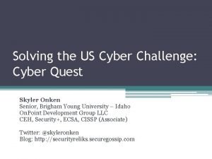 Cyber challenge