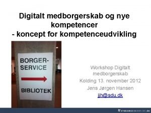 Digitalt medborgerskab og nye kompetencer koncept for kompetenceudvikling