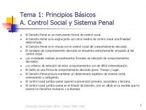Principios de control social