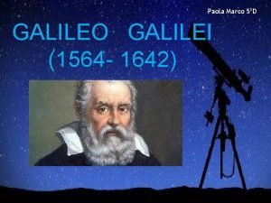 Galileo galilei logros