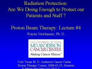Radiation Protection Are We Doing Enough to Protect