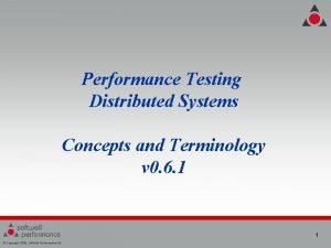 Performance testing terminology