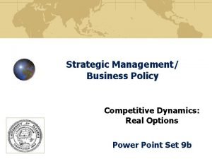 Competitive dynamics in strategic management