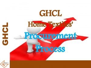 GHCL Home Textiles Procurement Process GHCL INTRODUCTION OF