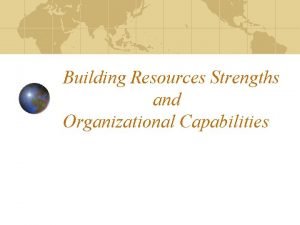 Building Resources Strengths and Organizational Capabilities Strategy Implementing