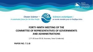 FORTYNINTH MEETING OF THE COMMITTEE OF REPRESENTATIVES OF