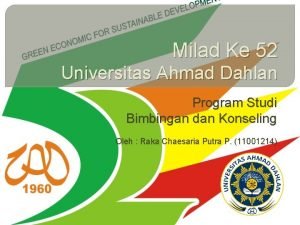 Milad Ke 52 Universitas Ahmad Dahlan Program Studi