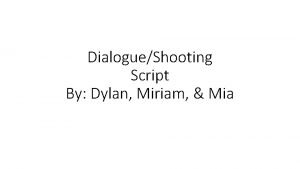 Acting scripts