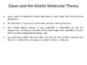 Kinetic theory