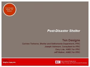 Transitional PostDisaster Shelters Shelter Eight Ten Designs PostDisaster