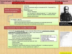 Historia de Espaa 2 Bachillerato Sociales IES Josep