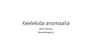 Keelekida kontroll