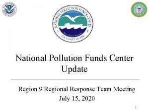 National pollution funds center