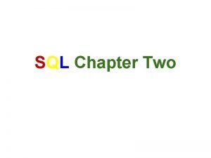 Basic structure of sql